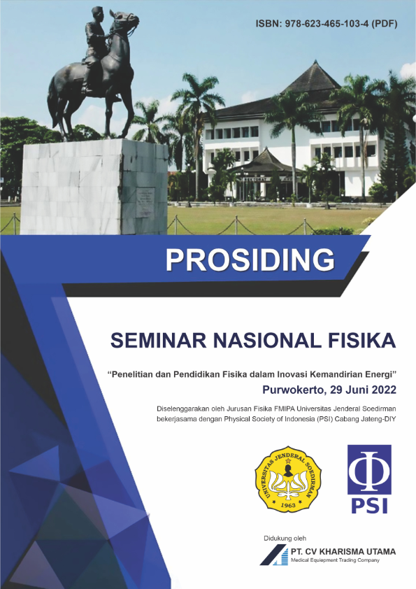 PROSIDING SEMINAR NASIONAL FISIKA UNIVERSITAS JENDERAL SOEDIRMAN