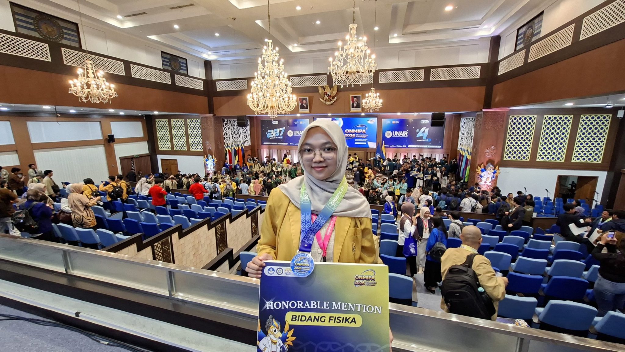 MAHASISWA UNSOED RAIH JUARA HARAPAN 1 BIDANG FISIKA PADA ONMIPA NASIONAL 2026